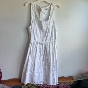 American Eagle Outfitters White Eyelet Midi Dress